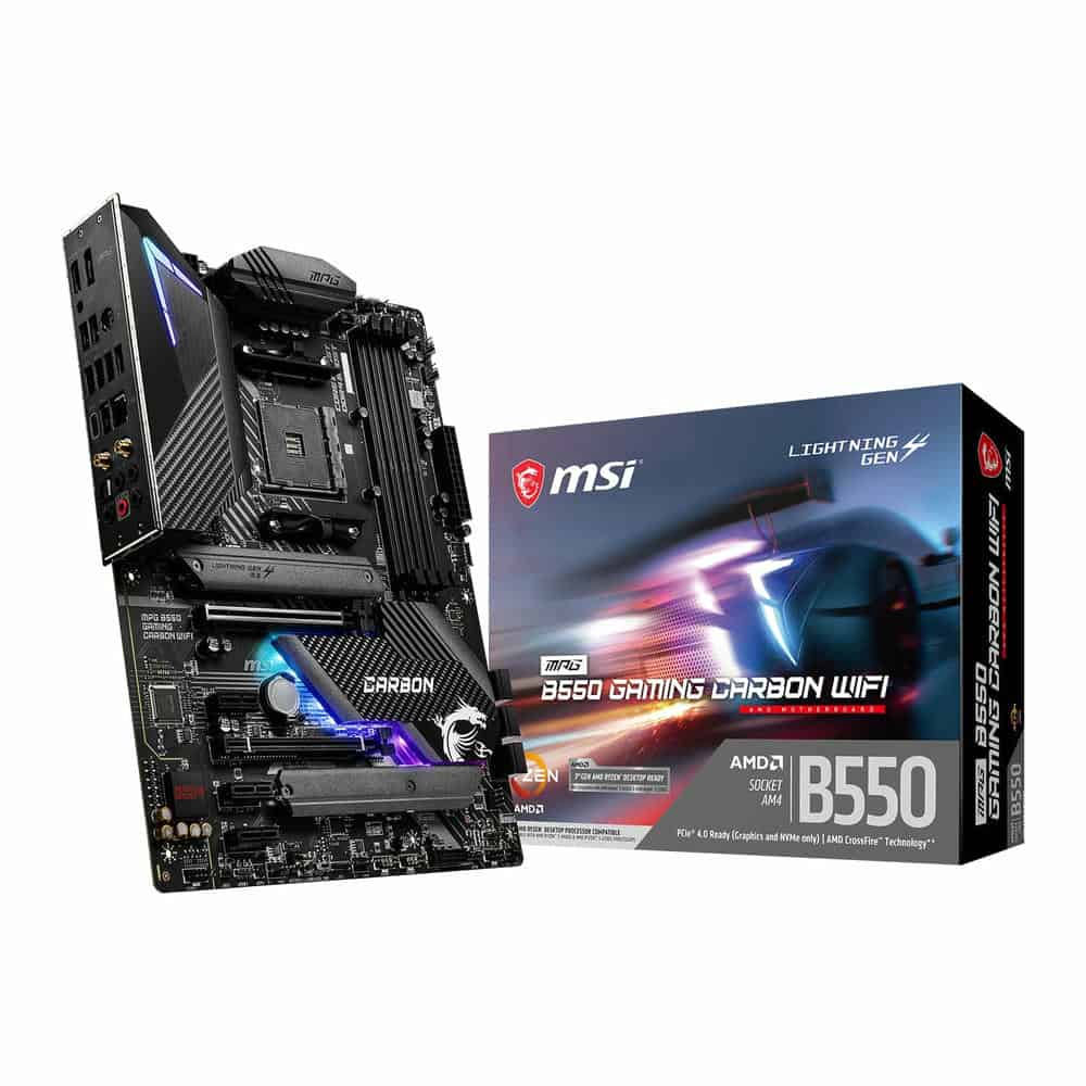 MSI AMD B550 MPG GAMING CARBON WIFI ATX Open Box Motherboard